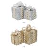 Lace Gift Box Christmas Tree Ornament Plastic DIY Crafts Painted Christmas Gifts Boxes Pendant Hanging Ornament New Year