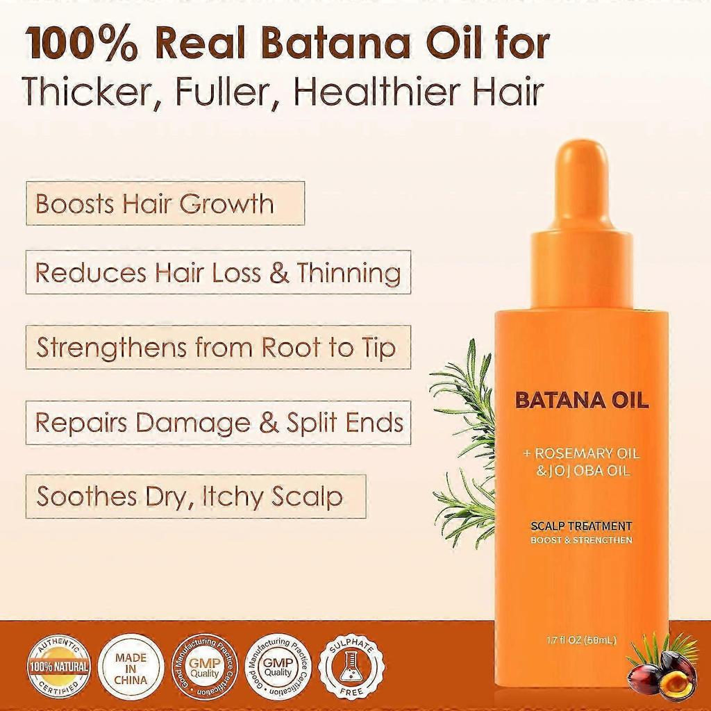 Raw Batana Oil for Hair Growth Set, Batana Hair Growth Oil + Batana Oil Hair Mask Conditioner, 100% Pure Batana from Honduras for Thick and Strong Hai