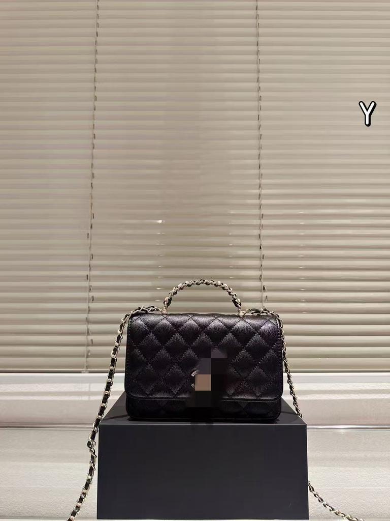 Fashionable chain bags for women, new diamond pattern handheld, small square bag, single shoulder crossbody bag wholesale