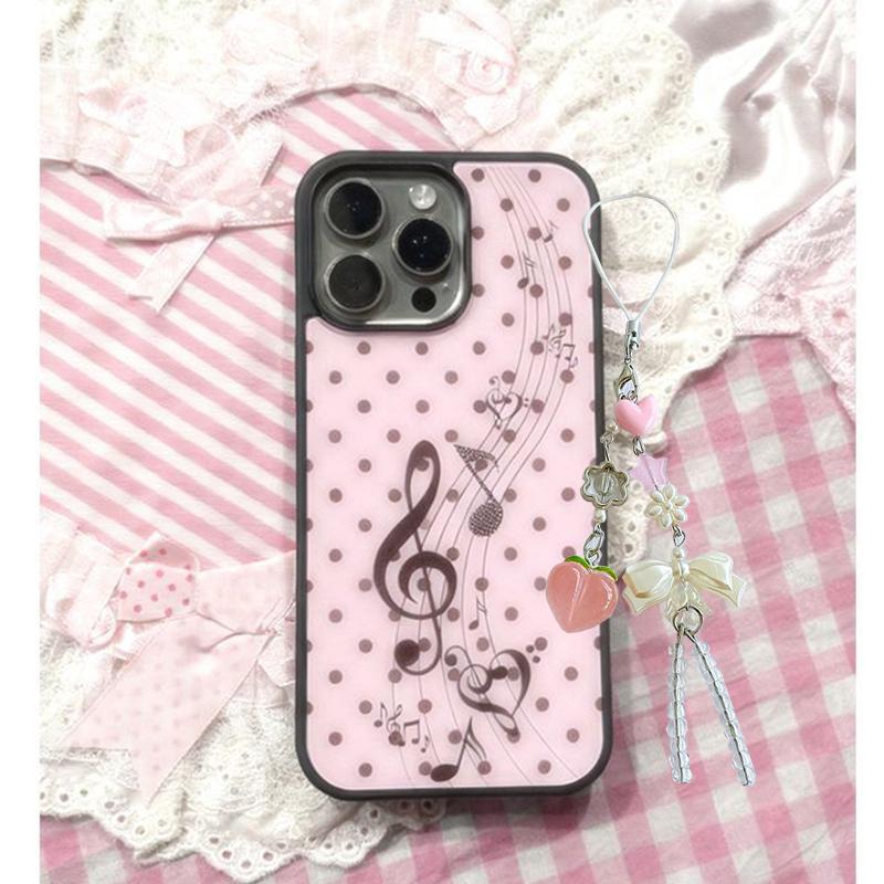 

INS Корейский Розово-Коричневый Чехол для Телефона с Точками для iPhone 17 Air 16 15 14 12 13 11Pro Max Mini Plus Противоударный Защитный Чехол For iPhone 17