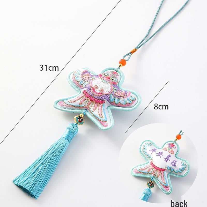 2026 Chinese New Year Metal Bell Pendant Wind Chime - Peace Blessing Ornament