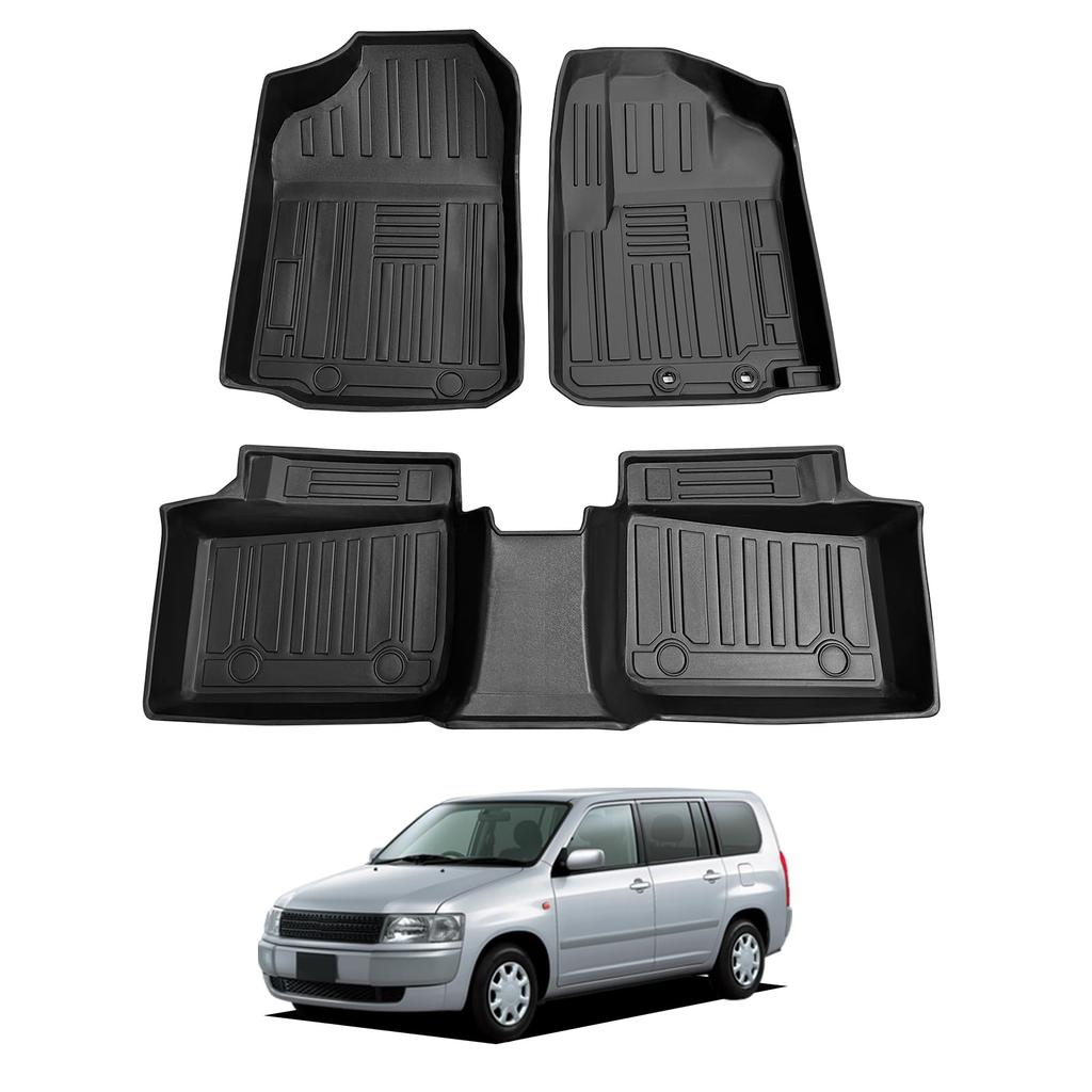 BIGKON 1 + 2nd Row Floor Mat Fits Toyota Pro Box NCP160 Series (gasoline
