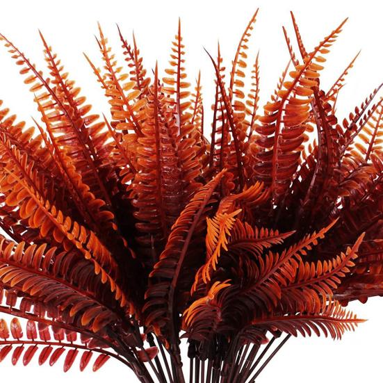 Fall Artificial Flower 7 Fork Realistic Fake Plastic Flower Home Office Wedding