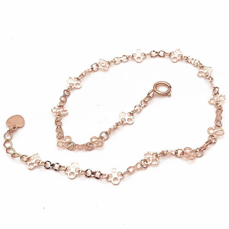 

Purple Gold Bracelet Rose-Plated Color Gold Versatile Fashion Fashion Simple Hollow Lace Jewelry Women