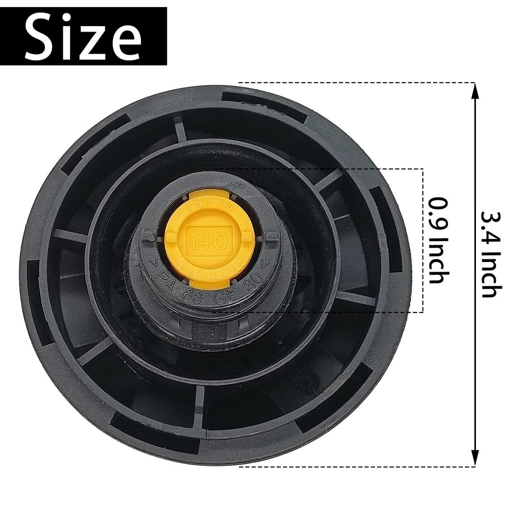 Rldym BMW Radiator Extension Tank Cap 140 KPa(1.4bar) Reservoir Cover for E82 E84