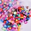 100Pcs/Lot 0.4cm Soft Pottery DIY Slime Fluffy Accessories Fruit slices Filler For Polymer Clay Toy For Children slime supplies