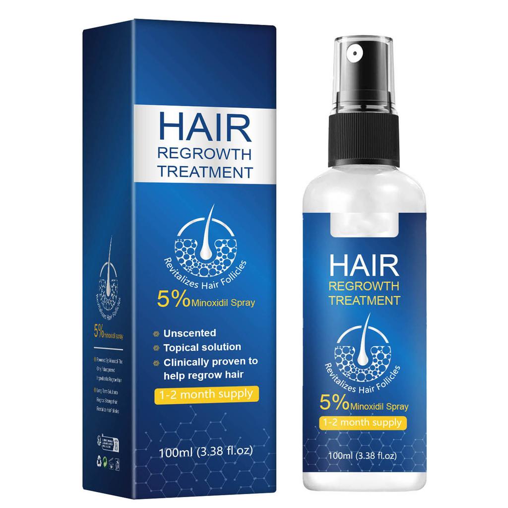 Minoxidil Hair Regrowth Spray for Men & Women, Nourishing Scalp Support with Plant Extracts, Supports Healthy Hair Vitality, 1 Unit