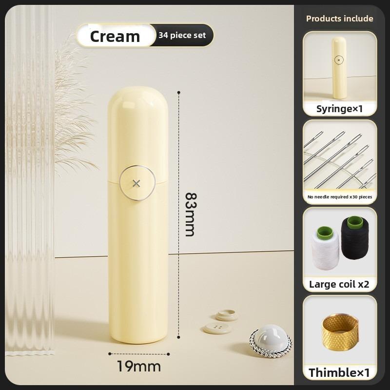 

Швейная игла для пожилых людей, не нужно заправлять нить в слепую иглу, бытовая одежда для ручного шитья, одеяла, специальная коробка без иглы 34pcs/8.3*1.9cm кремовый