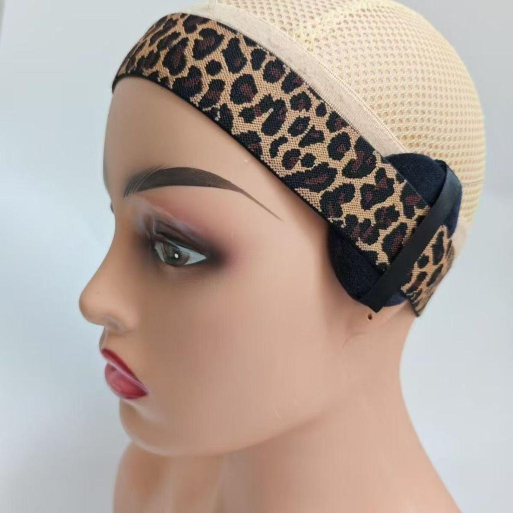 Adjustable Elastic Wig Band with Magic Sticker - Ear-Friendly Hair Edge Fixing Strap