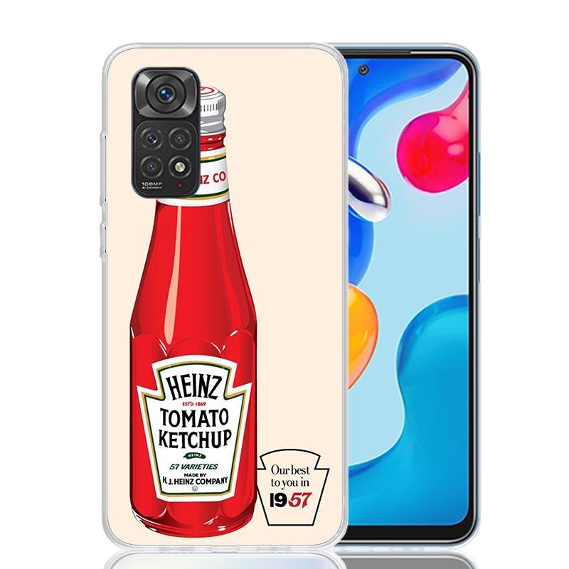 

Чехол для телефона Lamb Heinz Tomato Ketchup для Xiaomi Redmi Note 13 14 15 Pro Plus 12S 12 14S 11S 11E 10 10S 11 11T 5G 4G Обложка Coque Redmi Note 15 Pro 5G