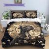 Vintage Pitbull Pattern Bedding Home Decoration Birthday Gift (1 * duvet cover + 2 * pillowcase, without core)