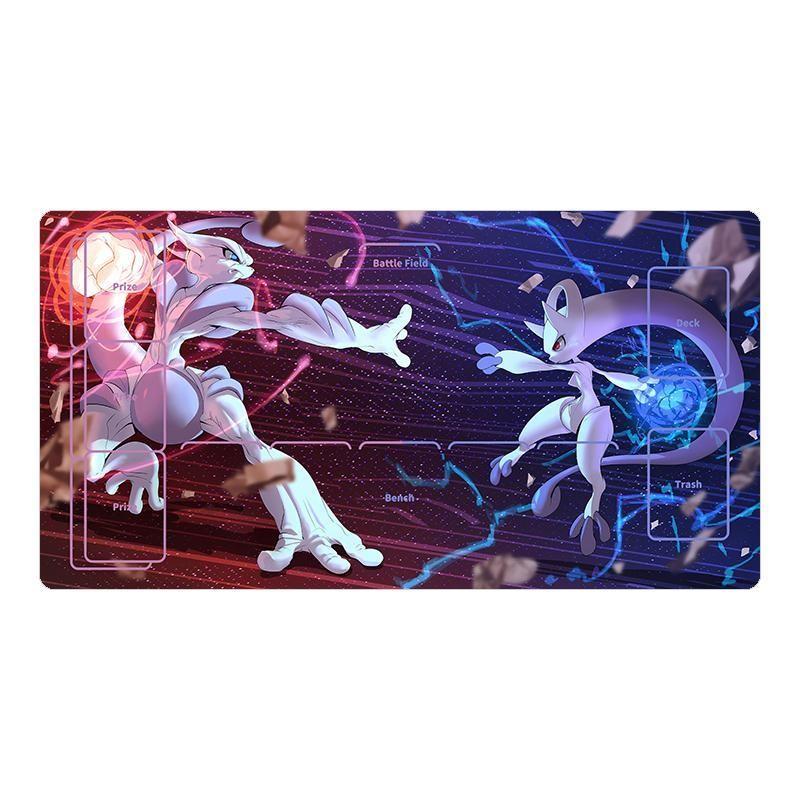 Pokemon PTCG Playmat Gengar Rayquaza Animation Characters Single Table Mat Battle Pad Classics Anime Collection Cards Toy Gift