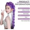 Dämonenjäger Kostüm Perücken Cosplay für Kinder, Rumi Kostüm Perücken Lila Zöpfe Perücke Halloween Cosplay Requisiten, Anime Cosplay Perücke