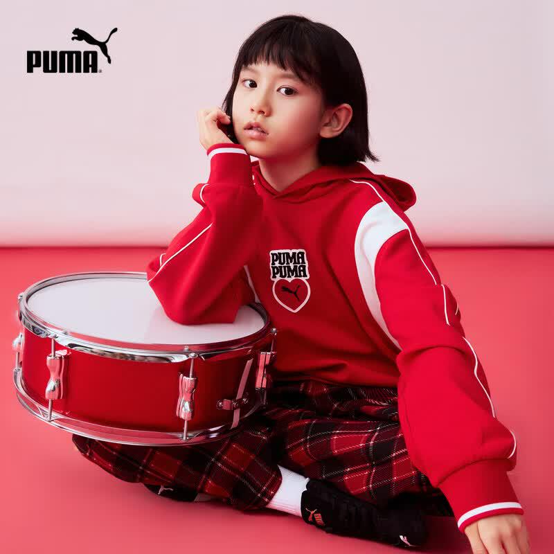 PUMA Kids' Long Sleeve Hooded Sweatshirt