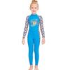 Children's Long Sleeve One-Piece Swimsuit - Sun Protection, Quick-Dry, Ideal for Snorkeling and Training.
