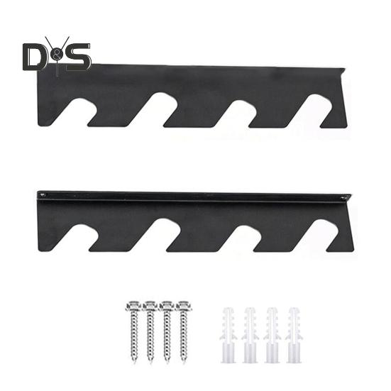 

1 пара органайзеров для садовых инструментов, стойка для хранения, грузоподъемность 100 фунтов, настенное крепление, металлическая подвесная полка для хранения садовых инструментов чёрный