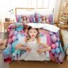 3D Print Like Nastya Cartoon Bedding Set Single Twin Full Queen King Size Bed Set Adult Kid Bedroom Duvetcover Sets