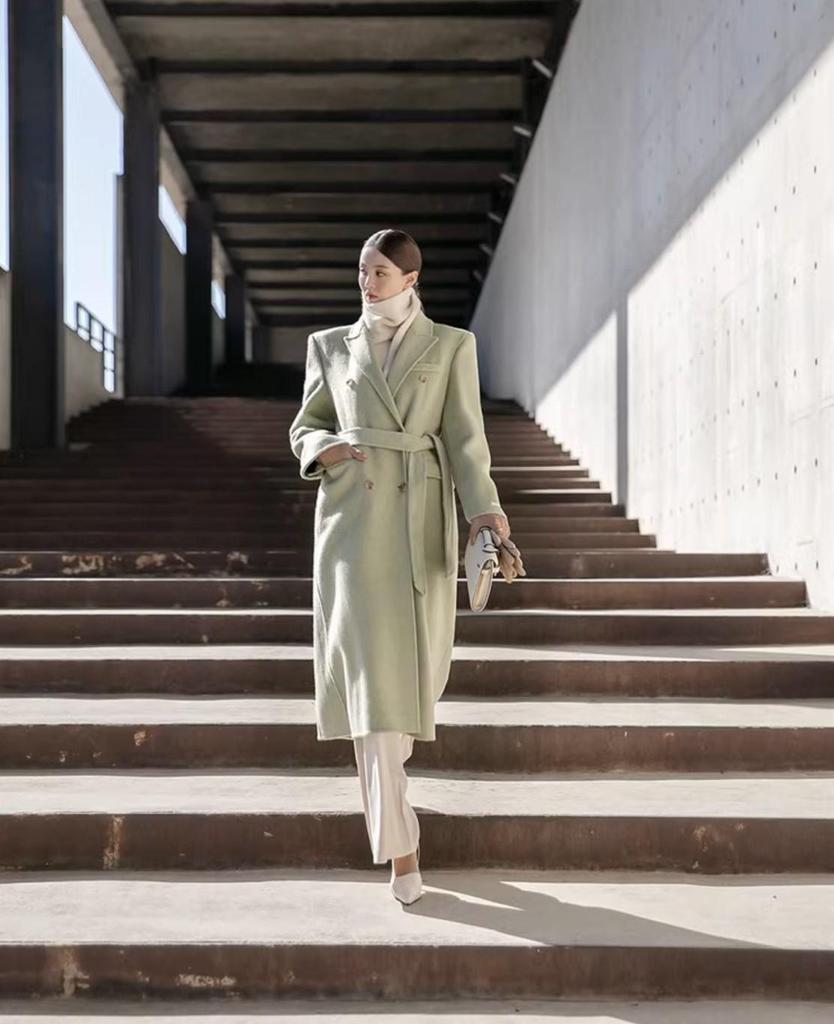 High-End Women's Double-Sided Cashmere Wool Coat - Loose Fit for Autumn/Winter