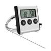 Digital Stainless Steel Food Thermometer with Electronic Probe for BBQ and Baking