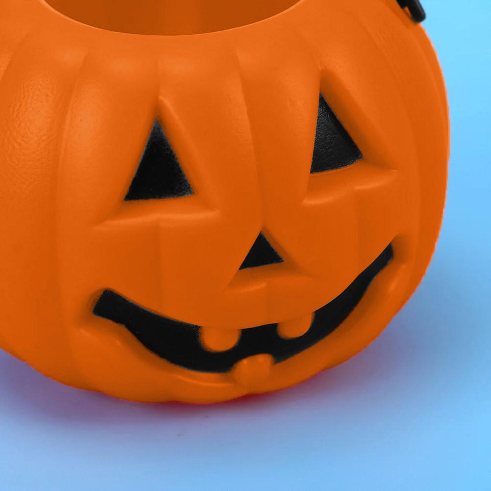 24pcs Halloween Portable Bucket Children Trick Or Candy Pail Holder (Orange),Halloween Decorations