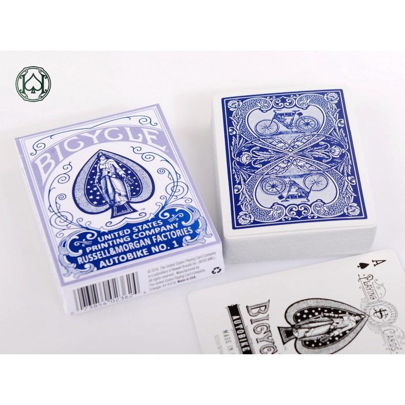 Bicycle AUTOBIKE No.1 Playing Cards Blue/Red Retro Deck Card Games Magic Tricks
