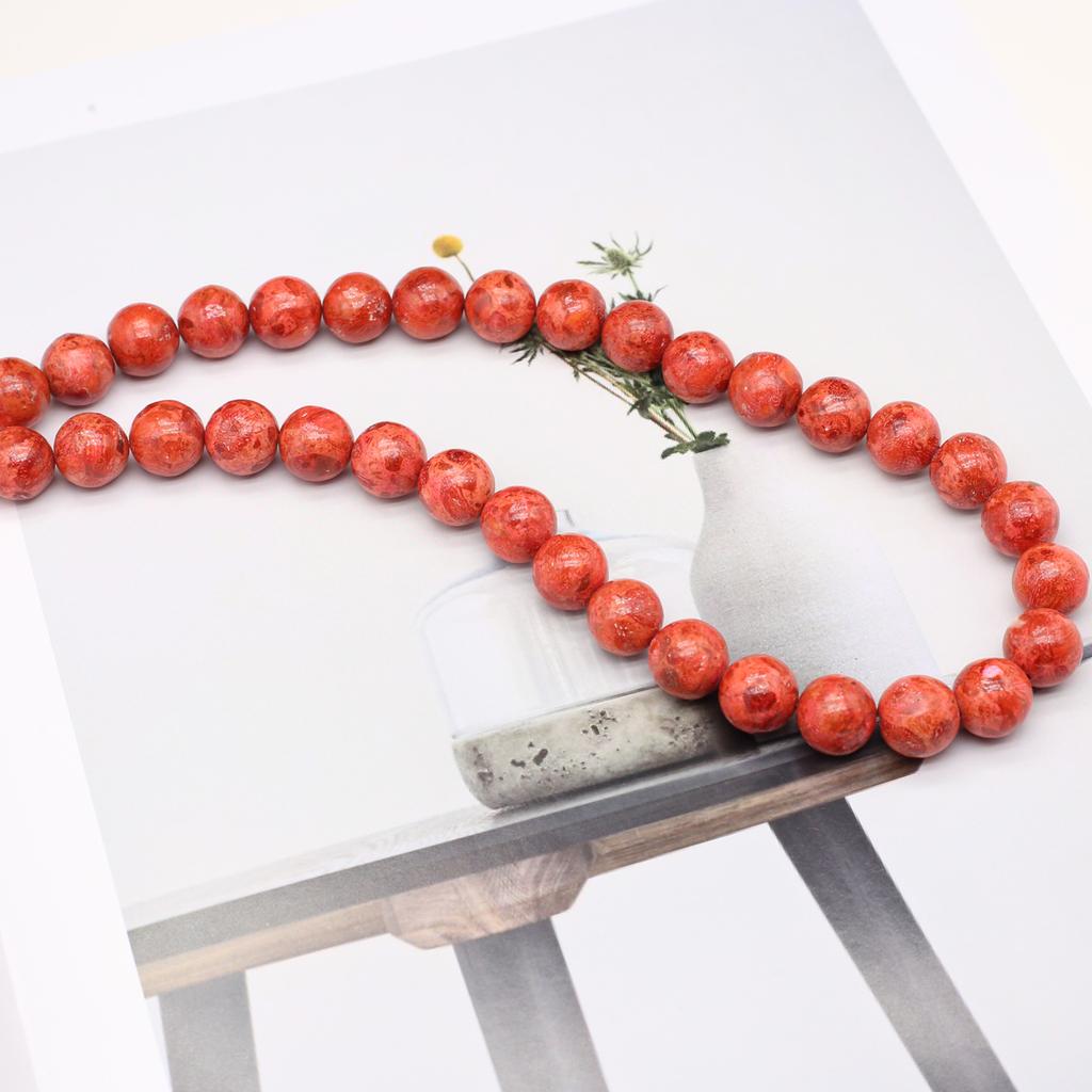 Korálky Imitace Korálu Kulaté Izolační Korálky 10-14mm Pro Výrobu Šperků DIY Náhrdelník Náramek Náušnice Příslušenství