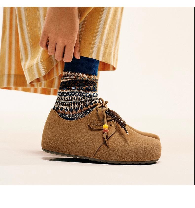 

Leather retro strap inner height increase single shoes women s autumn casual skirt ugly cute 40