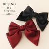 Satin Big Bow Hair Clips for Women - Elegant Back of Head Accessories In Stock