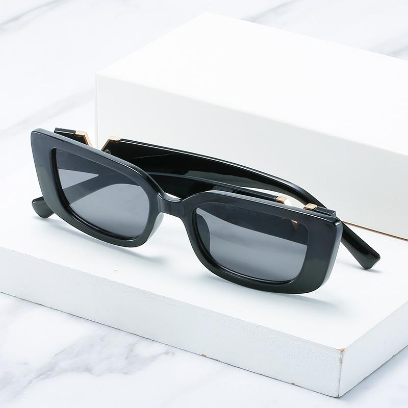 Fashion Rectangle Sunglasses Women Designer Vintage Small Frame Sun Glasses Ladies Black Square Oculos De Sol