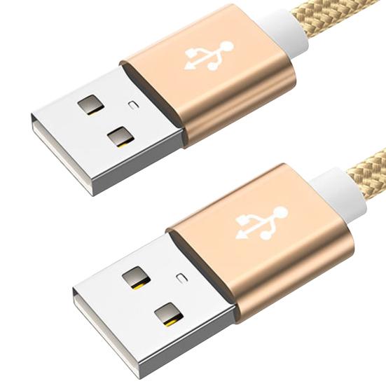 Super Extension Cable Cord Male Speed Dual-head USB2.0 to Male Data for Mobile Hard