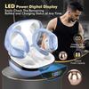Wireless Earbuds, Sports Bluetooth Headphones, 80Hrs Playtime Ear Buds with LED Power Display, Noise Canceling Headset, IPX7 Waterproof Earphones for