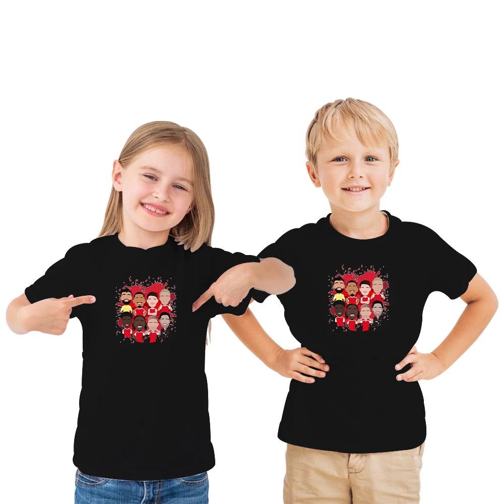 Arsenal 2025-26 Vector Heroes Kids T-Shirt Tee 3-13 Years Great Fans Gift S