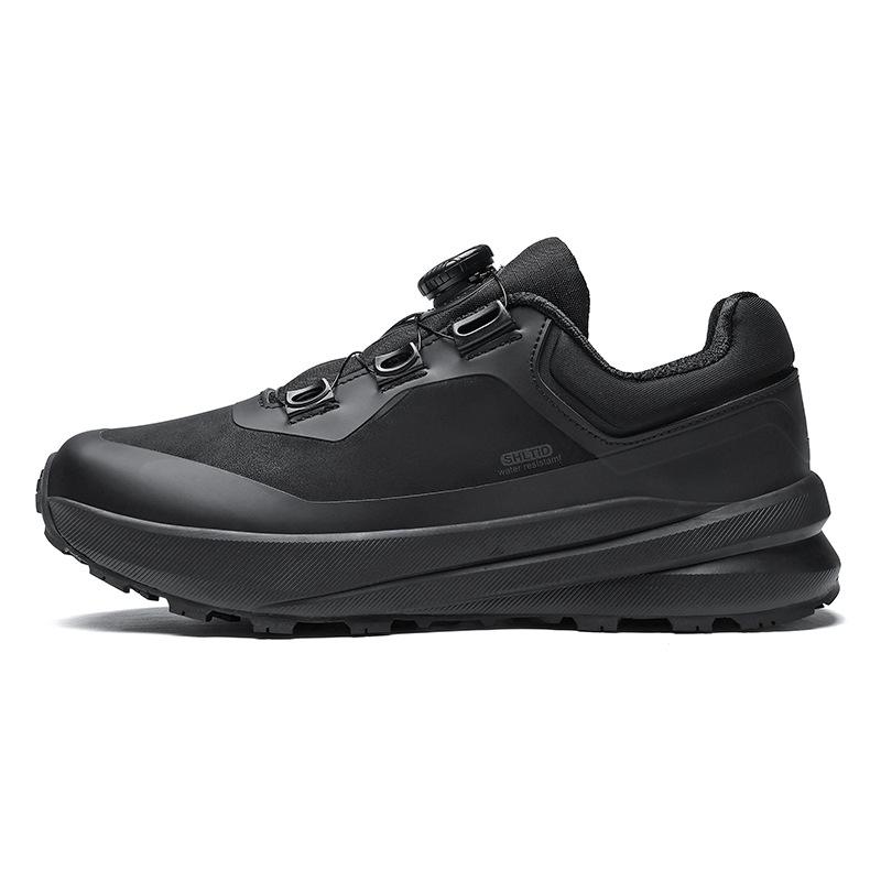 A628 Men's Shoes Outdoor Hiking Off Road Climbing Rotating Buckle Leather Surface Anti Slip Running Tourist Sports