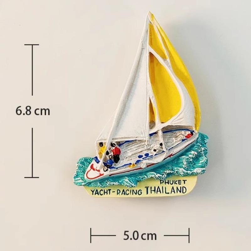 Thailand Souvenirs Chicken Island Fridge Stickers Bangkok Phuket Tak Changwat Krabi Koh Samui Fridge Magnets Wedding Gifts