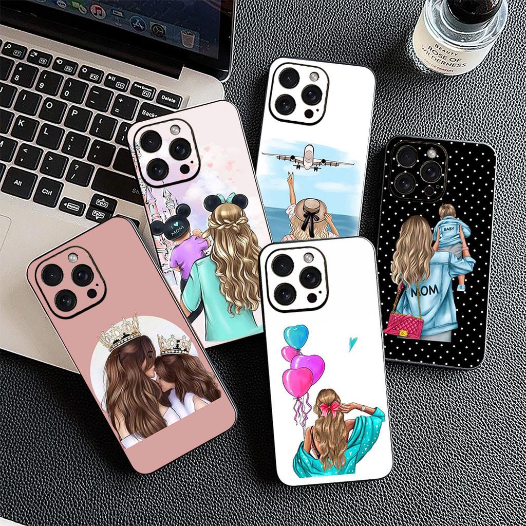 Cover for Samsung Galaxy A56 A26 A36 A10 A20 A30 A31 A32 A50 A55 A52 A53 A33 A12 A14 Phone Case Baby Girl Mom Family Boy Woman