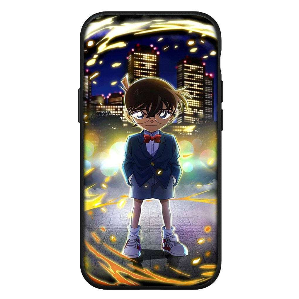 Cover for iPhone 17 16 15 Xiaomi Poco Redmi Note 14 13 12 11 Pro Max 9 16e Samsung Galaxy S25 S24 S23 OPPO Huawei Cartoon Detective Conan Phone Case