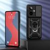KEYSION Shockproof Armor Case for Realme GT 7 Pro Slide Camera Lens Protection Ring Stand Phone Cover for OPPO Realme GT 7 7T 5G