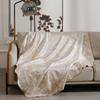 Jungle Animal Knitted Blanket Luxury Orange Bedspread Modern Decorative For Sofa Throw Warm Living Room Bedding Home Decorate