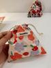 Japanese Small Cloth Storage Bag - Portable Drawstring Cosmetic Bag for Lipstick and Makeup