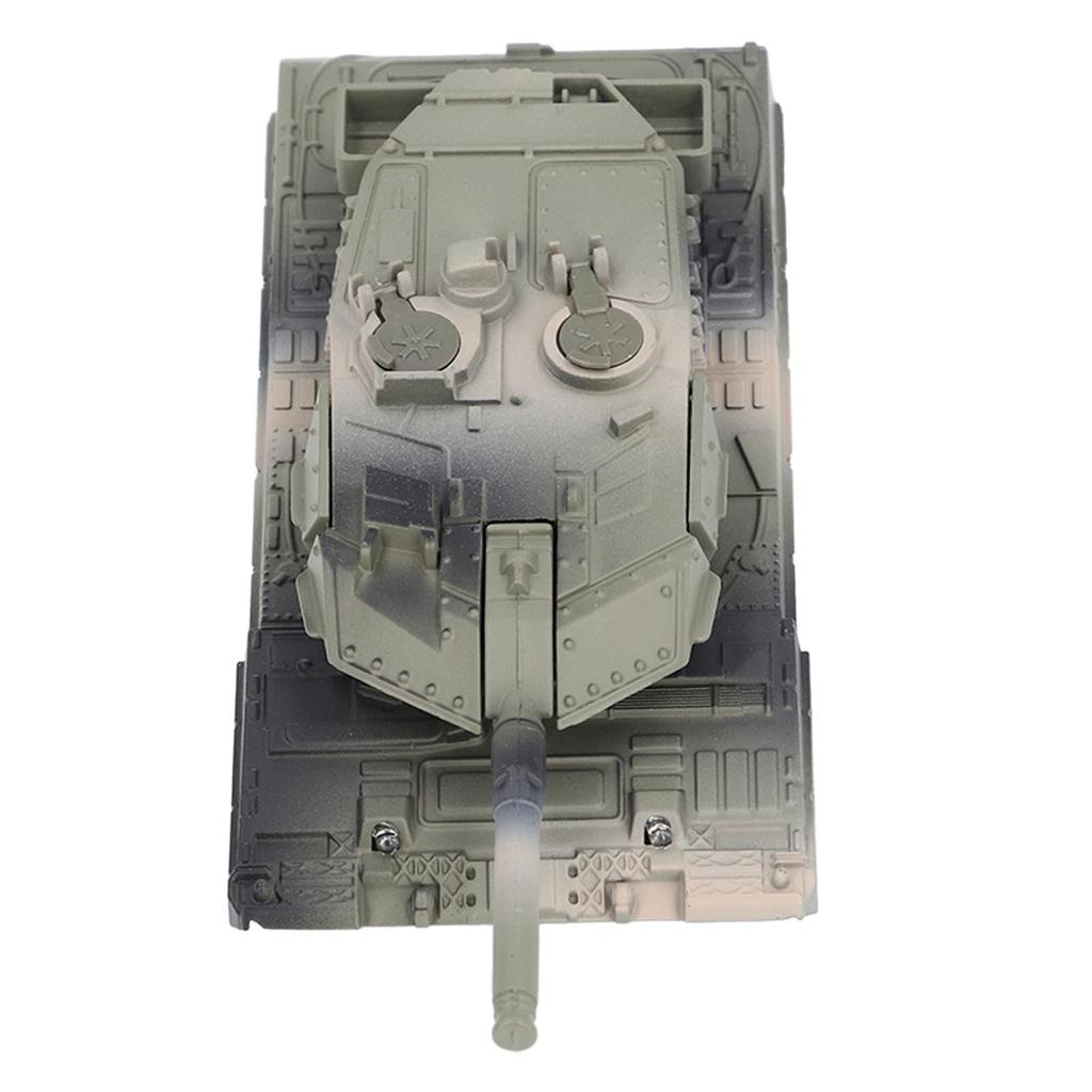 Tank Model Toy with Sound Light Effect Alloy Decoration 360 Degree Rotation Tank Action Model J48 3