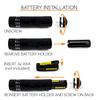 5/10Pcs 9LED Ultra Violet Torch Aluminum Mini 4.5V Banknote Detection Lamp Waterproof Battery Powered Lighting Tool for Outdoor