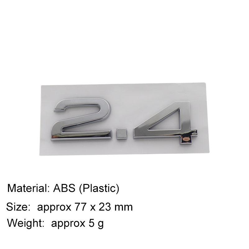 3D Premium 2.4 2.8 3.2 3.6 4.2 4.6 Logo Sticker Tail Bumper Badge Auto Rear Trunk Emblem Accessories