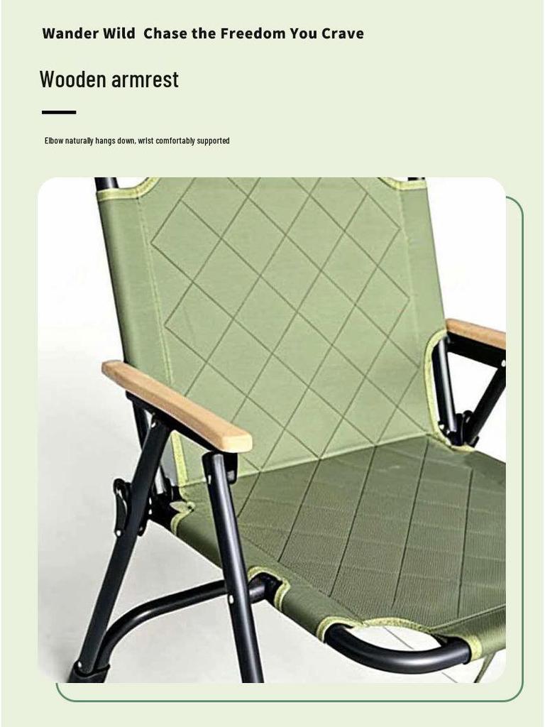 Kermit Outdoor Folding Chair - Padded, Lightweight, Portable Camping & Beach Seat