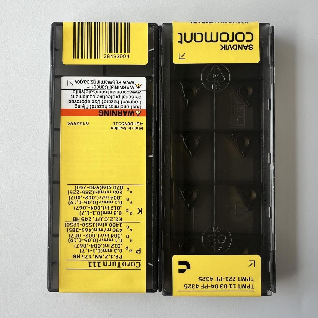 SANDVIK / TPMT110304-PF 4325 / Original Swedish hard alloy blade 10 Pcs