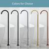 Tuqiu Brushed Gold Floor Mounted Bathtub Shower Faucet Black Bathtub Faucet Free Standing Bathroom Crane Bath Shower Mixer Tap