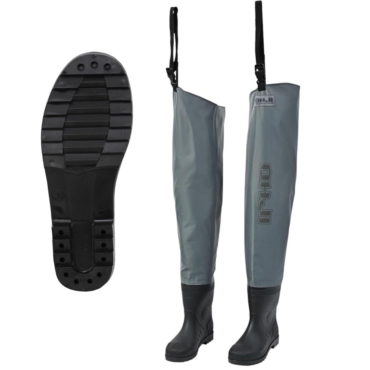 

Хип вейдерсы 70D нейлон легкие водонепроницаемые кроеные войлочная подошва радиальные вейдерсы для рыбалки в горных ручьях сельскохозяйственных работ гражданского строительства ремонтный комплект серый