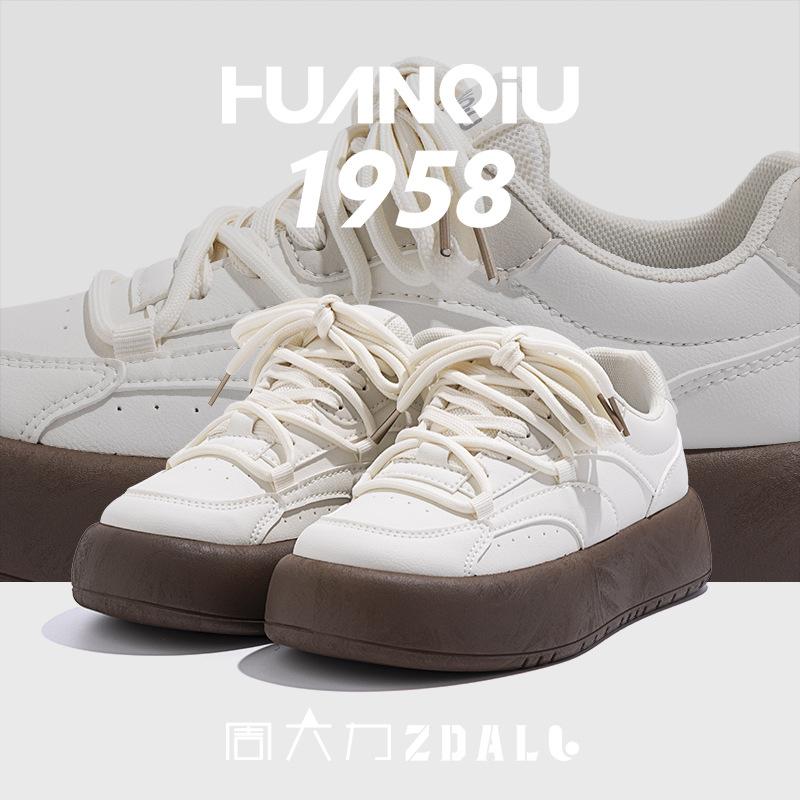 Global ZHQ3035 original little white shoes women's 2025 spring super fire new shoes women's casual platform versatile board shoes