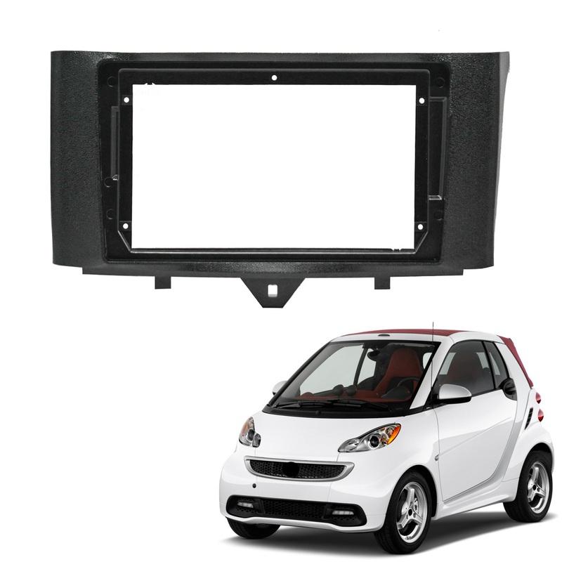 2 Din Car Radio Fascia for Benz Smart Fortwo 2011-2015 DVD Stereo Frame Plate Adapter Mounting Dash tallation Bezel
