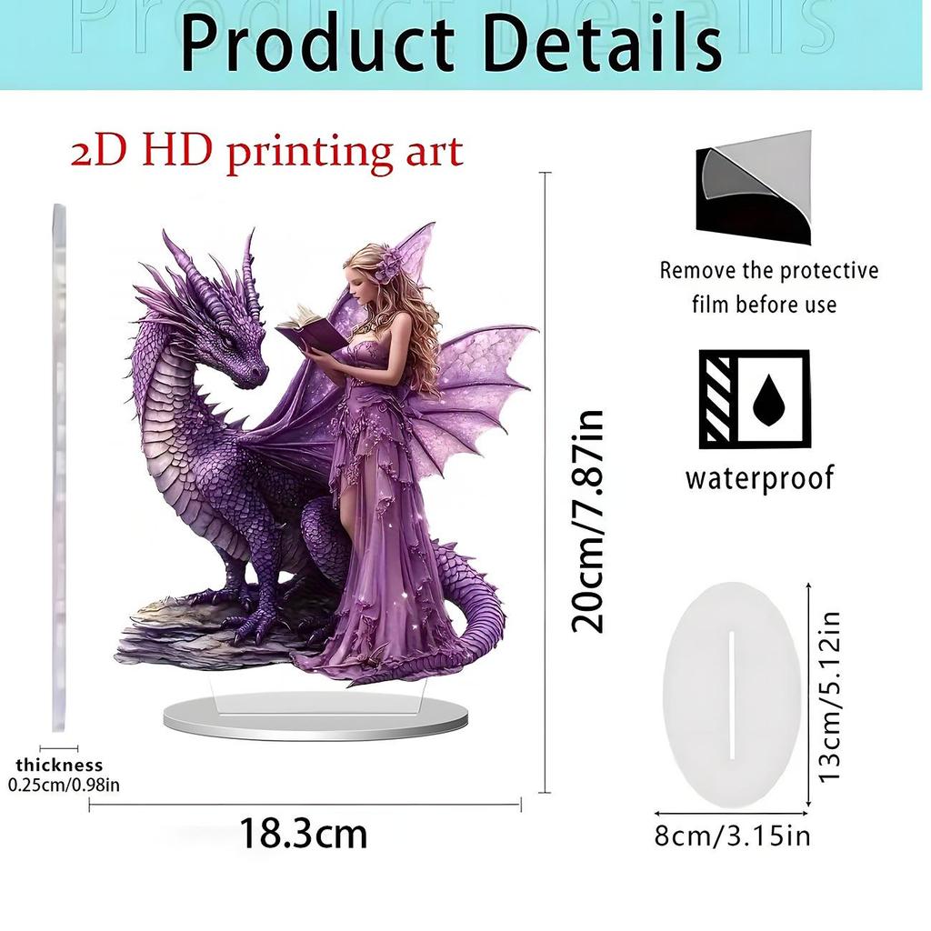Spread Wings Eagle 2D Acrylic Standee - Home Office Decoration Ornament