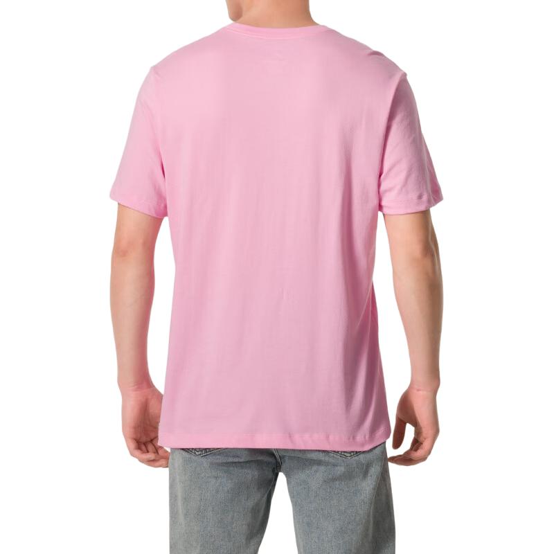 Nike Letter Comfortable Breathable Casual Round Neck Short Sleeve Printed T-Shirt Men T-Shirts Pink AR5005-624